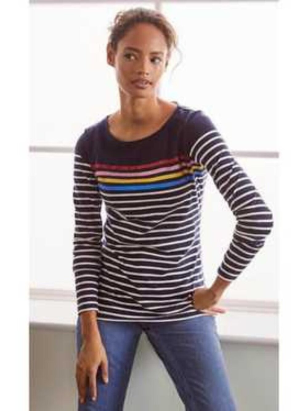 Boden Breton Striped Cotton Top